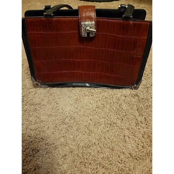 M.C Marc Chantal Cognac Leather Handbag - Picture 1 of 6